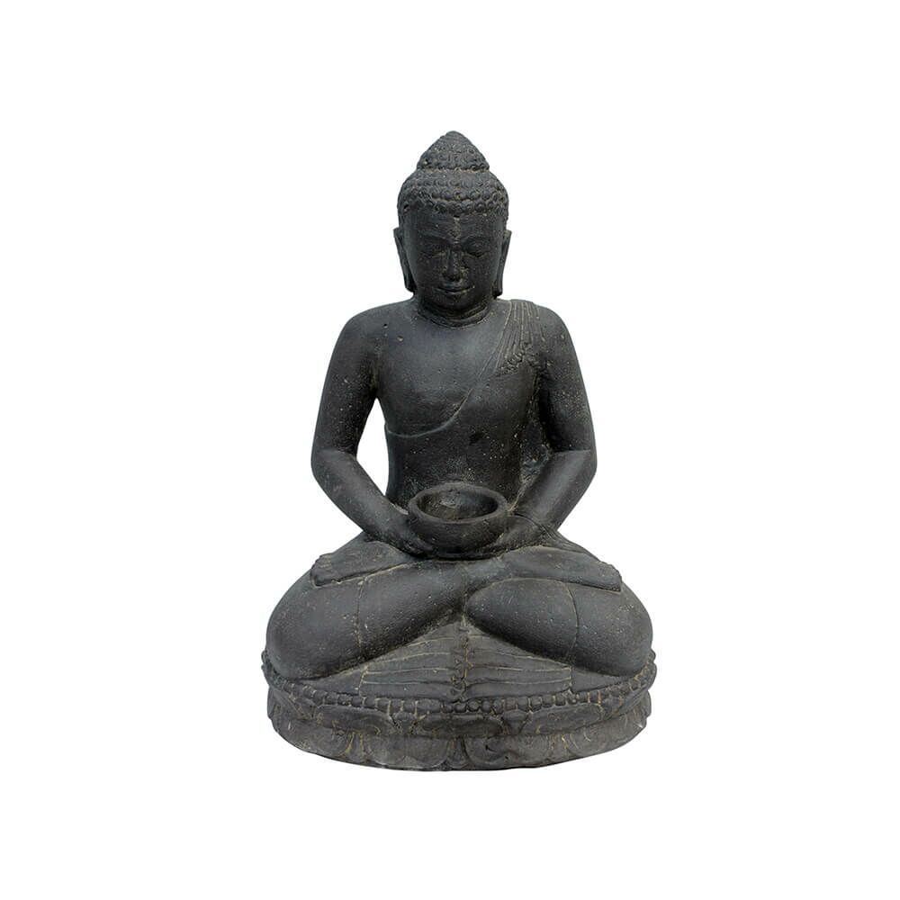  Buddha Skulptur Mit Schale Als Gartengestaltungs-Element - Kawei