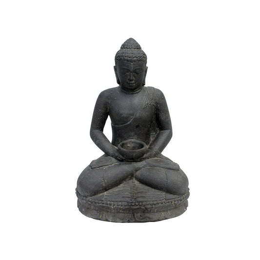  Buddha Skulptur Mit Schale Als Gartengestaltungs-Element - Kawei