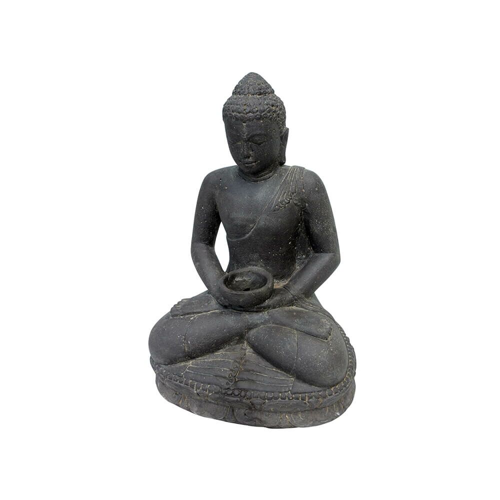  Buddha Skulptur Mit Schale Als Gartengestaltungs-Element - Kawei