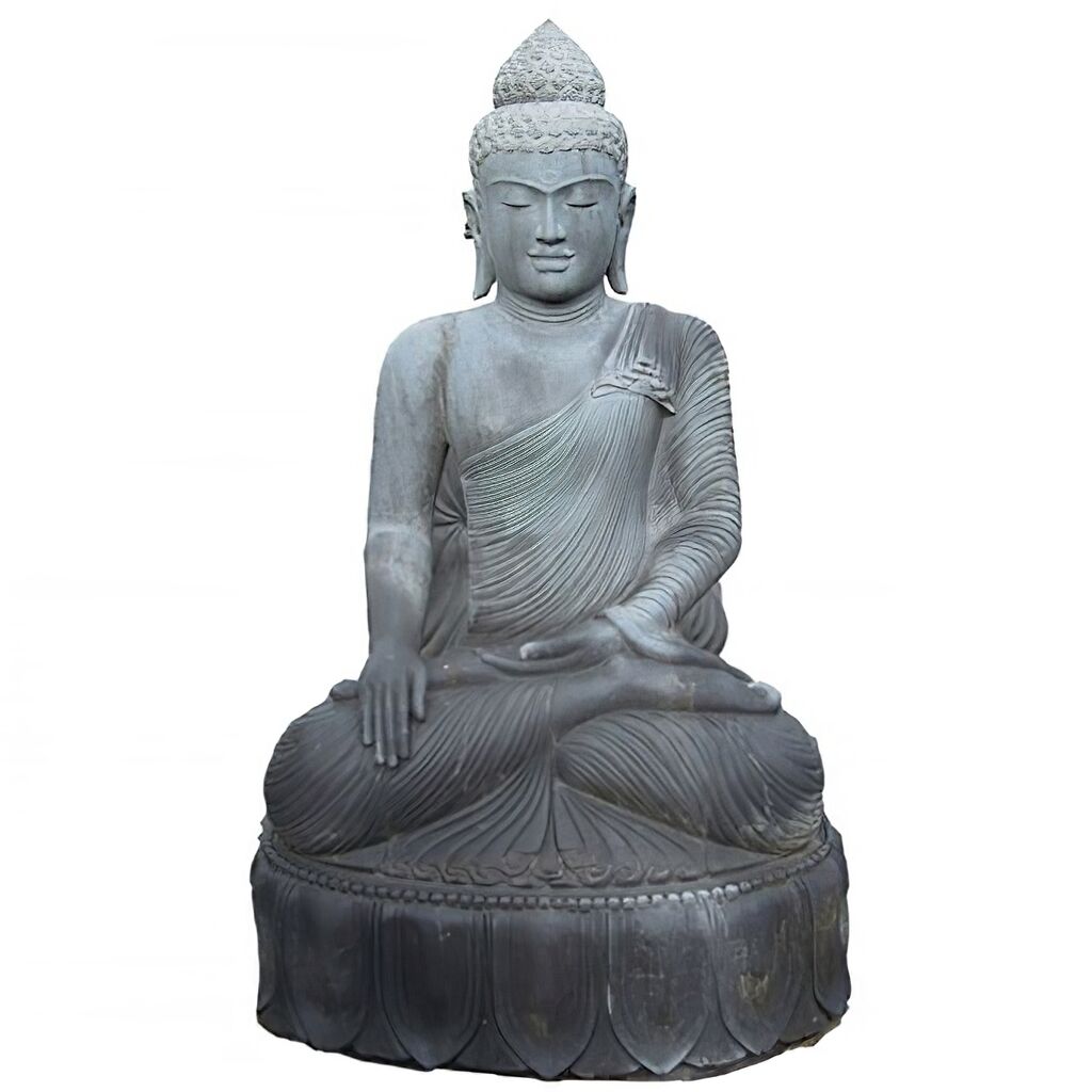  Buddha Skulptur Sitzend Aus Naturstein