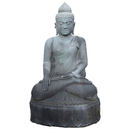  Buddha Skulptur Sitzend Aus Naturstein
