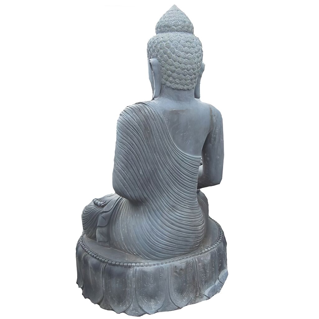  Buddha Skulptur Sitzend Aus Naturstein