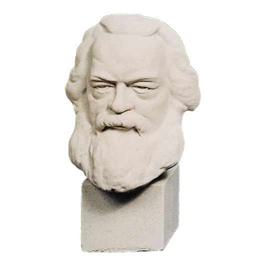  Büste Des Philosophen Karl Marx Mit Sockel - Steinguss - Pria