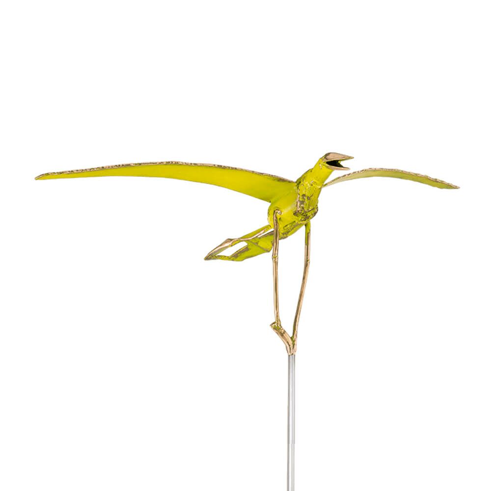  Bunte Vogelskulpturen - Abstrakte Bronzefiguren - Vogelgestalten Set