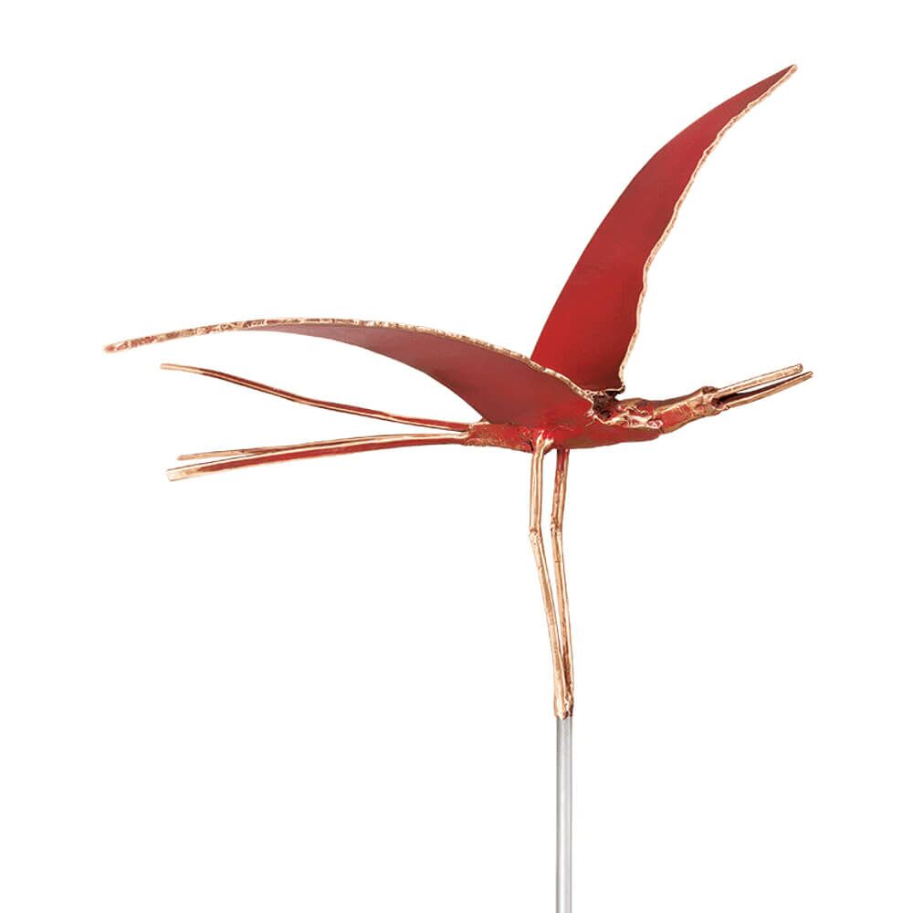 Bunte Vogelskulpturen - Abstrakte Bronzefiguren - Vogelgestalten Set