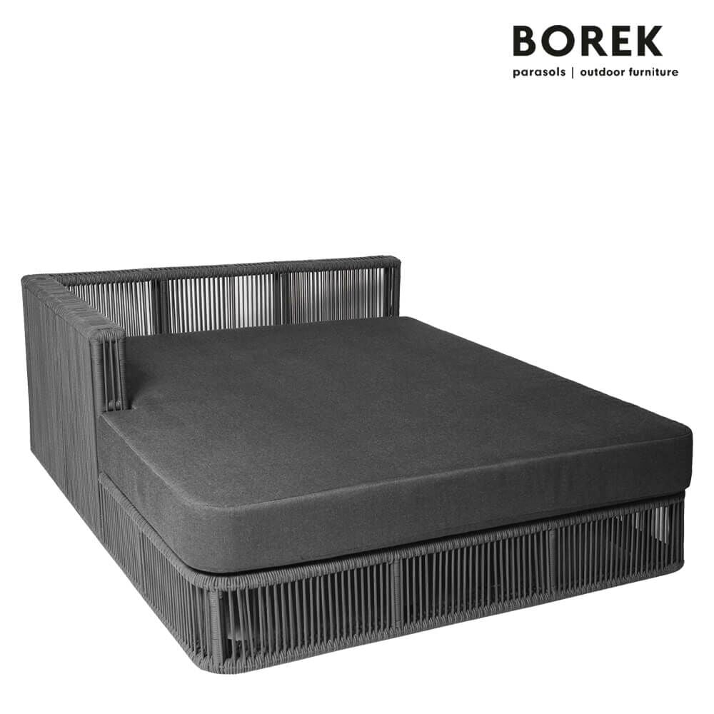  Chaiselongue Von Borek - Aluminium - Inkl. Kissen - Grau - Lincoln Chaiselongue Rechts