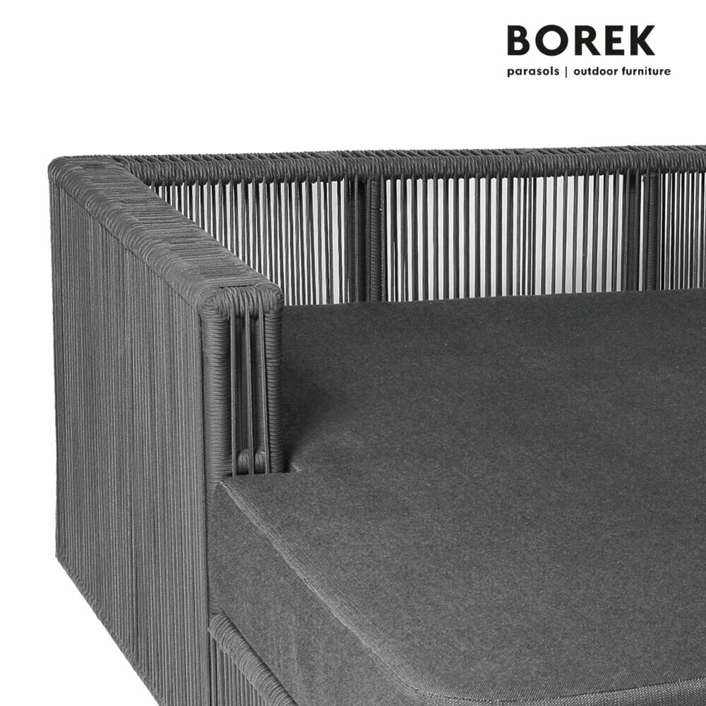  Chaiselongue Von Borek - Aluminium - Inkl. Kissen - Grau - Lincoln Chaiselongue Rechts