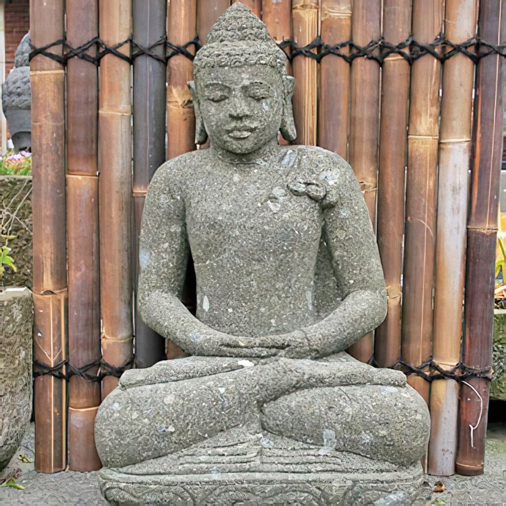  Deko Buddha Chhavi Aus Naturstein - Handarbeit