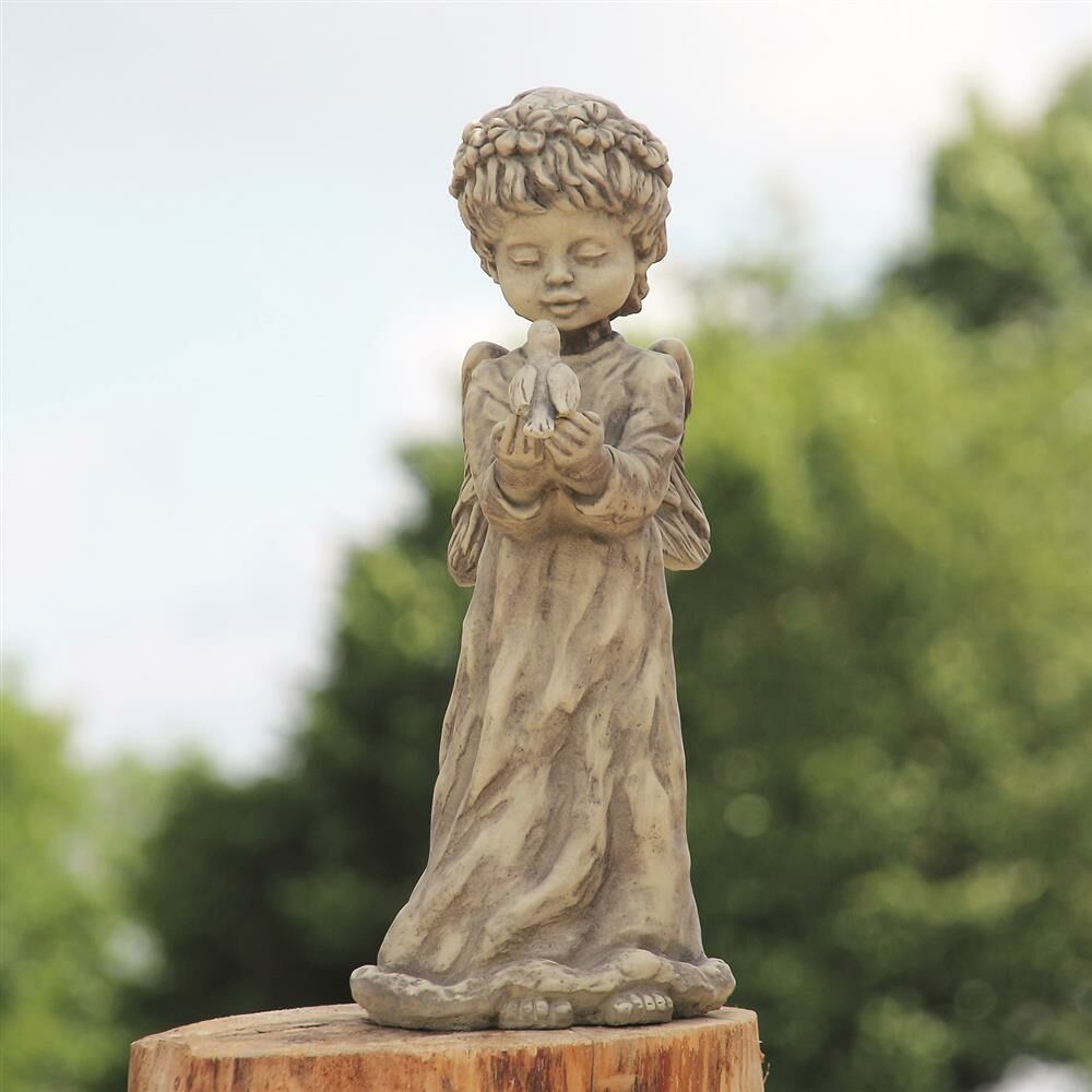 Deko Engelskulptur Aus Steinguss - Luna