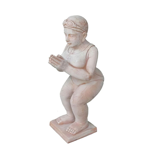  Deko Figur Schwimmerin Aus Terrakotta - Waltraud