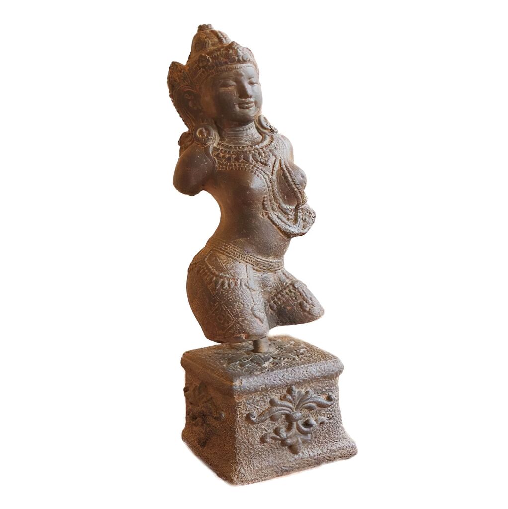  Deko Figur Torso Mit Frau Aus Antik Steinguss