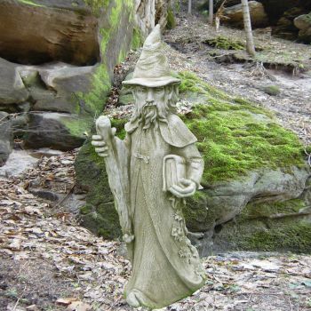  Deko Steinfigur Zauberer Merlin - Fiona Jane Scott