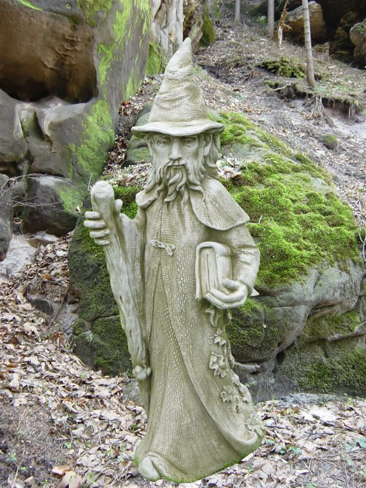  Deko Steinfigur Zauberer Merlin - Fiona Jane Scott