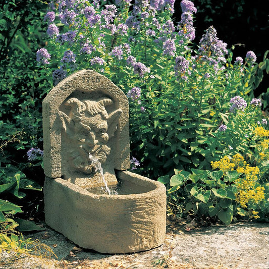  Deko Wandbrunnen Antik Mit Speier - Diablos