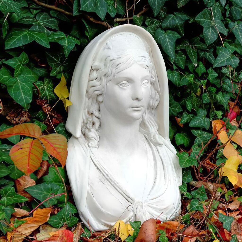  Dekorative Frauen Büste Aus Steinguss Für Den Garten - Nicole