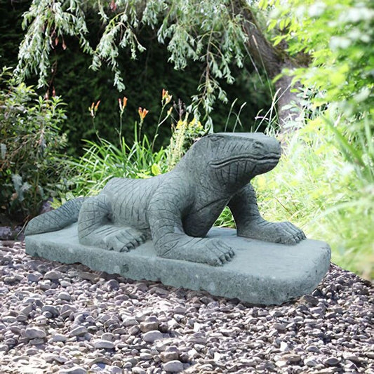  Dekorative Waran Steinfigur Für Den Garten