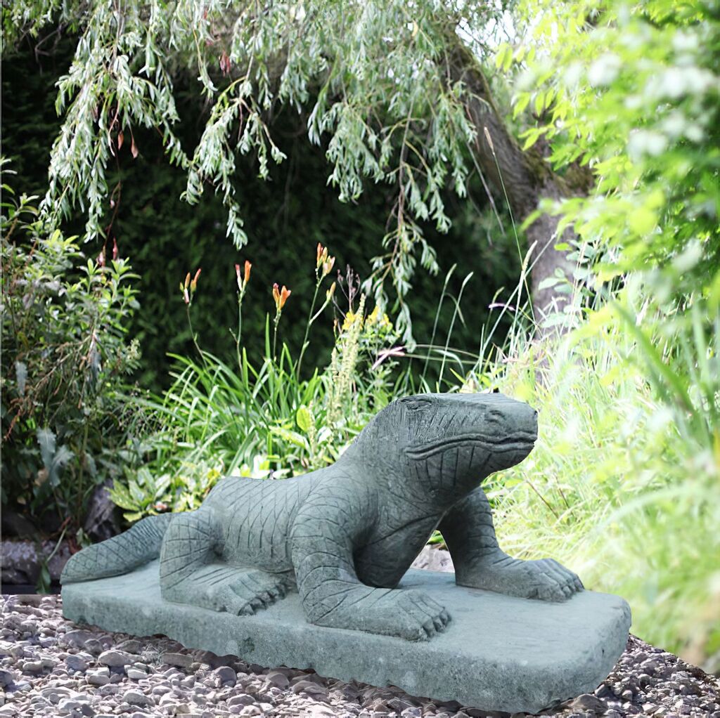  Dekorative Waran Steinfigur Für Den Garten