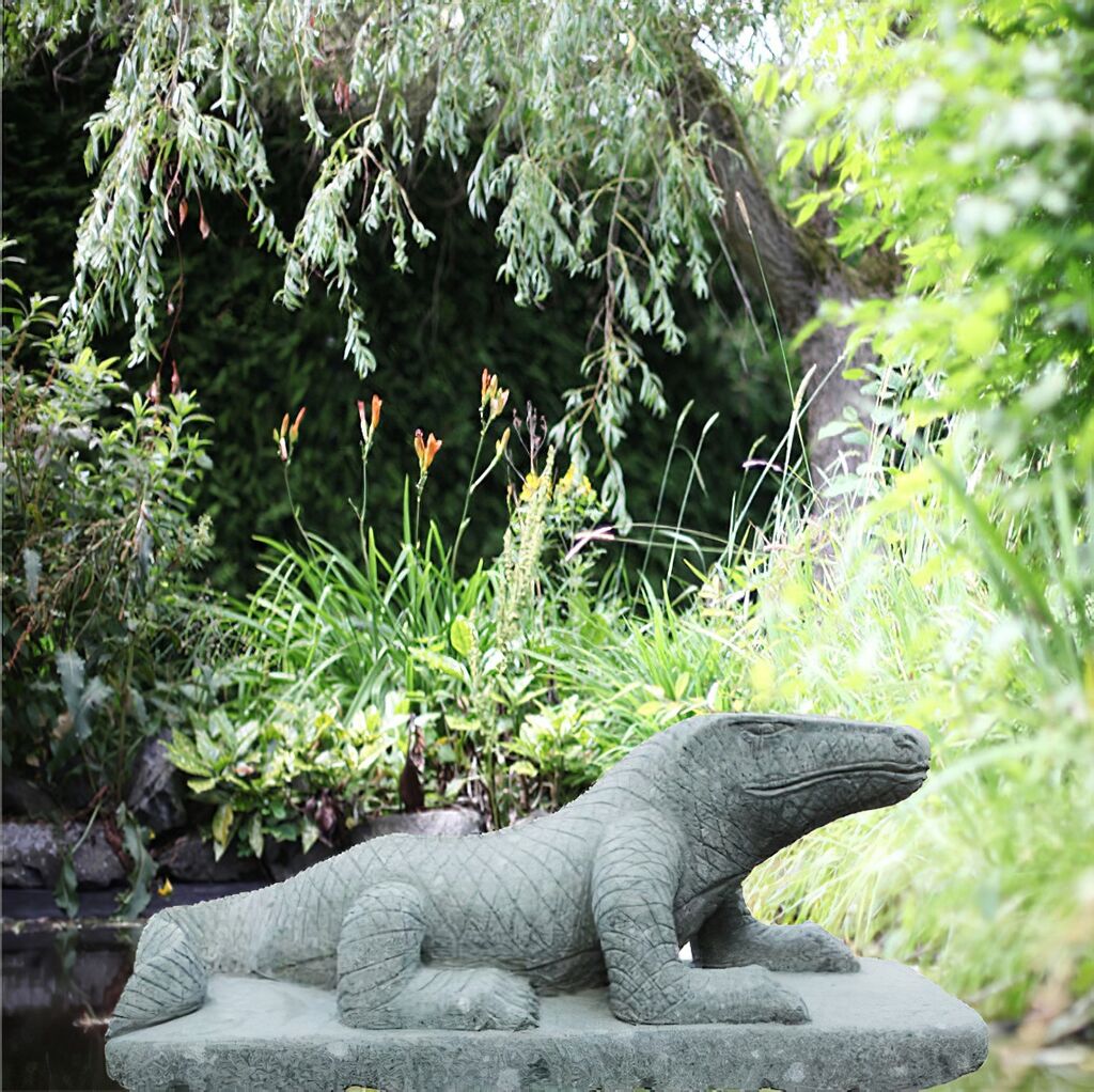  Dekorative Waran Steinfigur Für Den Garten