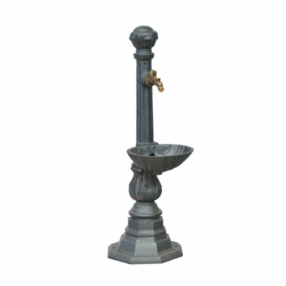  Dekorativer Standbrunnen Mit Becken Aus Gusseisen Für Den Garten - Jördis