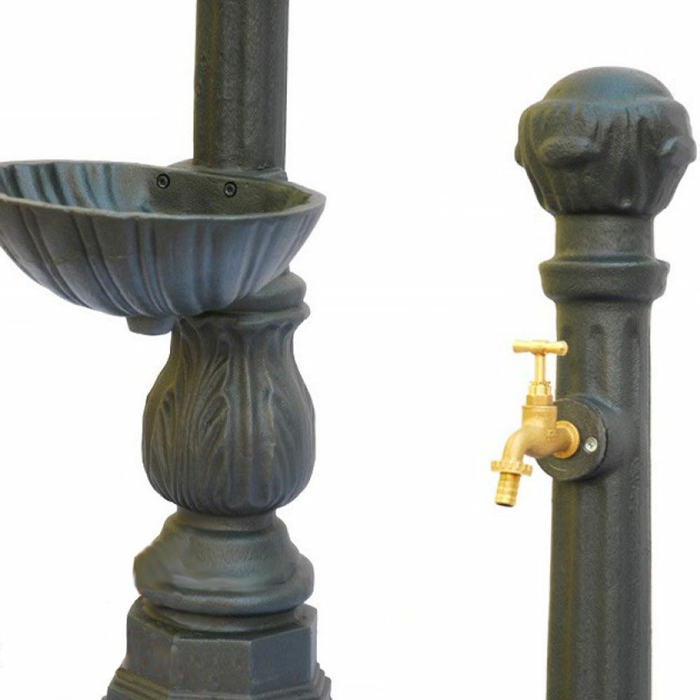  Dekorativer Standbrunnen Mit Becken Aus Gusseisen Für Den Garten - Jördis