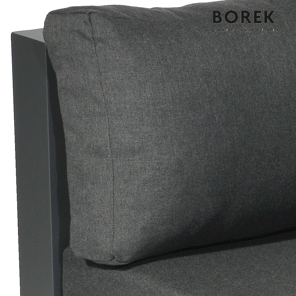 Design Garten Loungemodul Von Borek - Aluminium - Mit Polsterkissen - Murcia Mittel-Sitzmodul