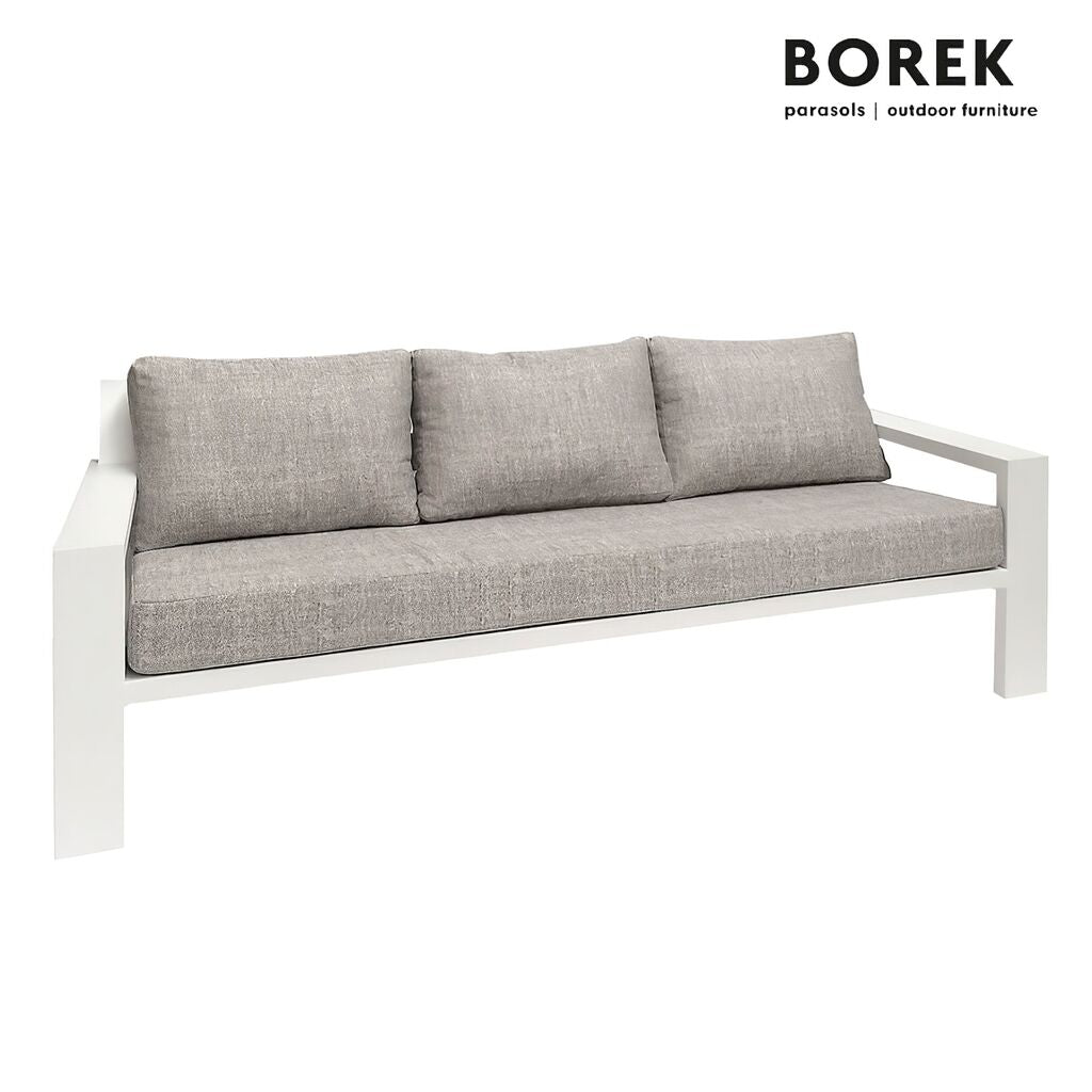  Design Gartensofa Aus Alu - Borek - Weiß - Mit Kissen - Viking Sofa