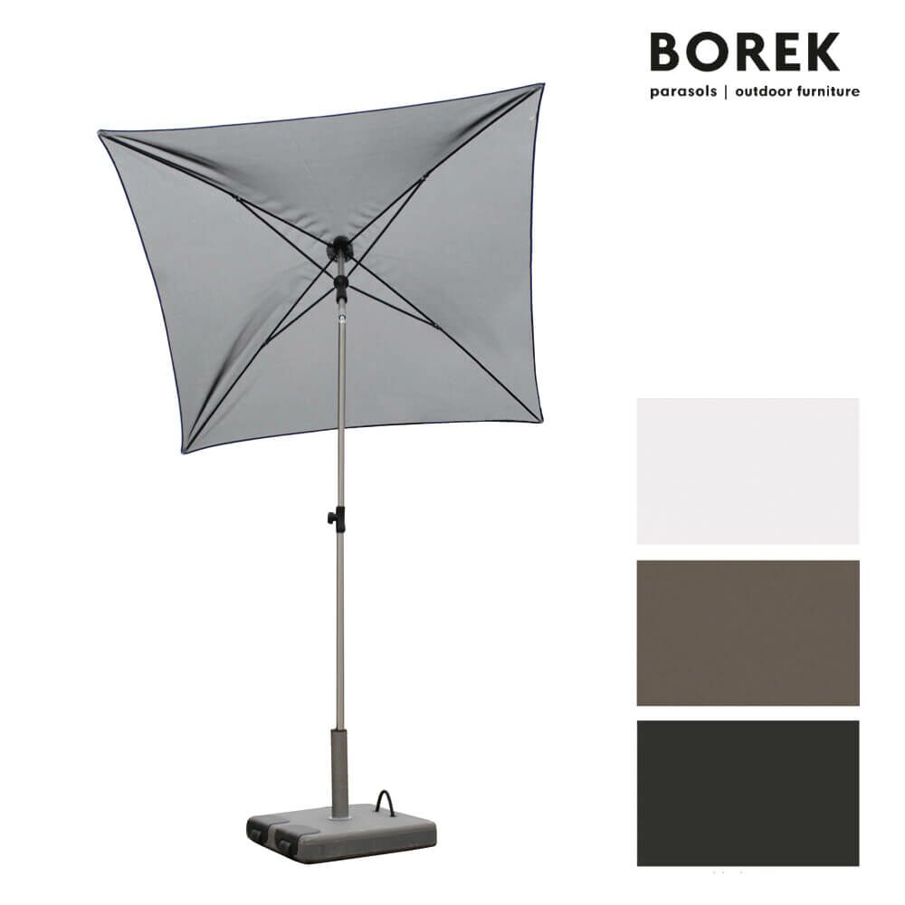  Design Sonnenschirm - Höhenverstellbar & Neigbar - Metall Rahmen - Wetterfest - Borek - Verona Sonnenschirm