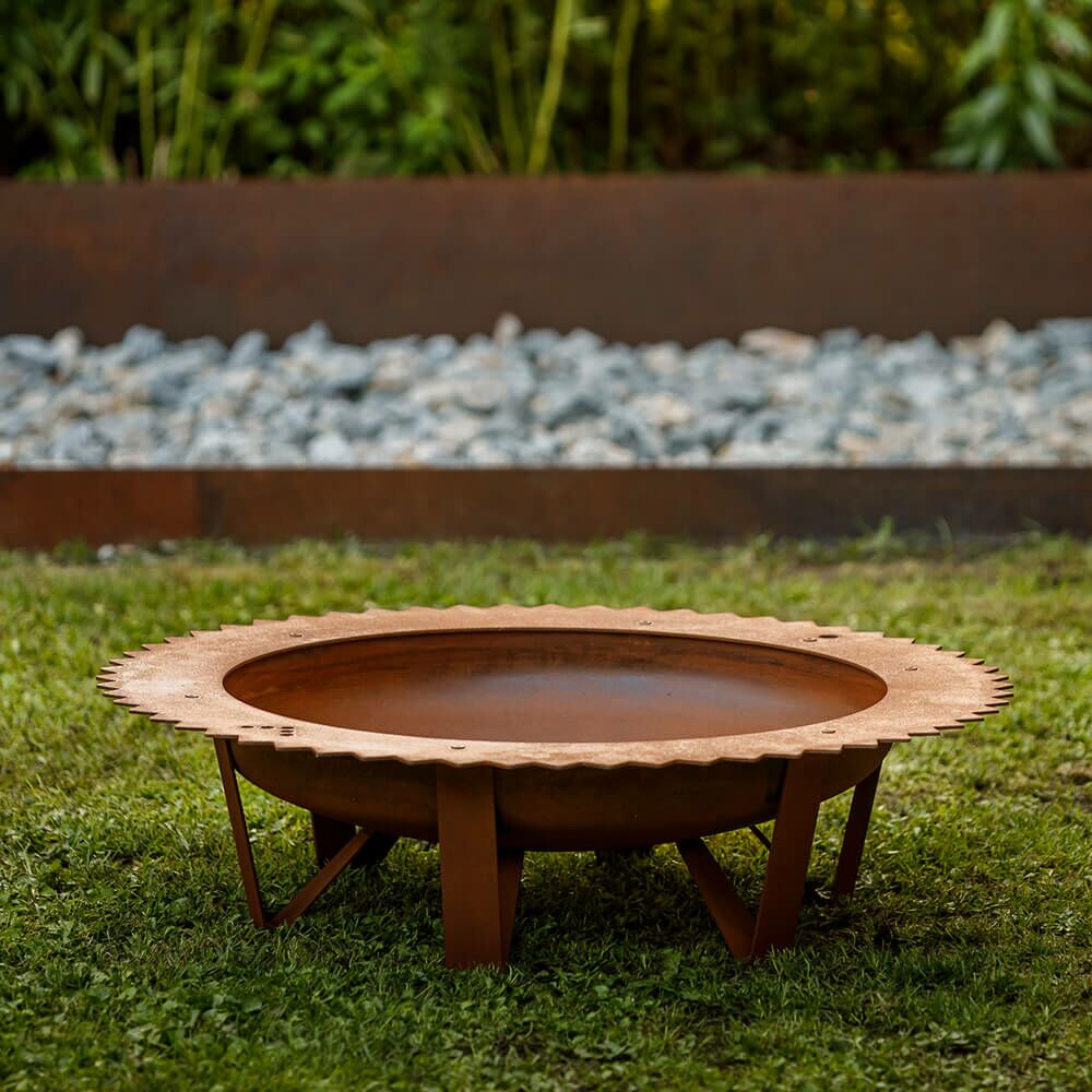  Design Stahl Feuerschale Optional Mit Grillrost - Themis