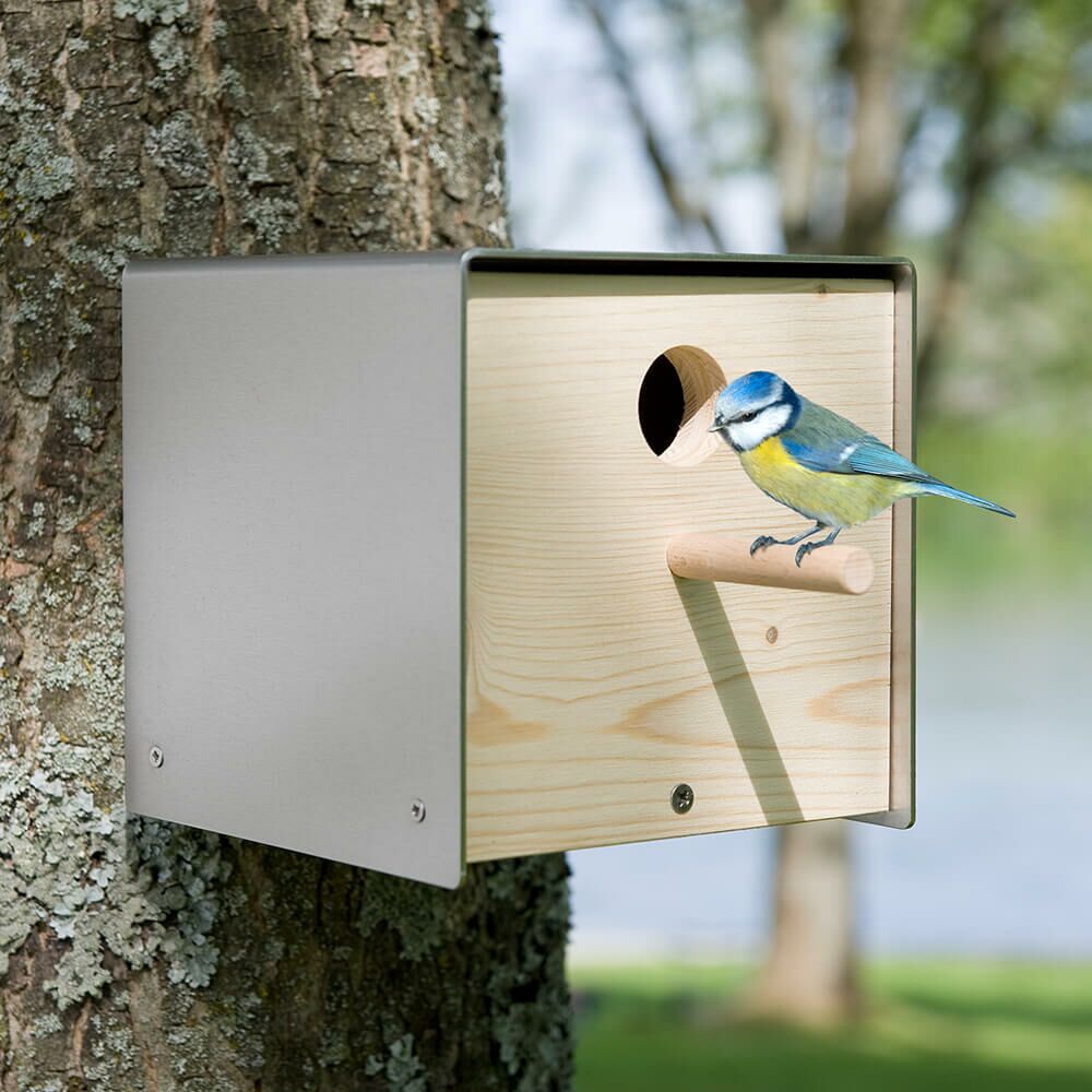  Design Vogel Nistkasten Aus Holz & Edelstahl - Ganymedes