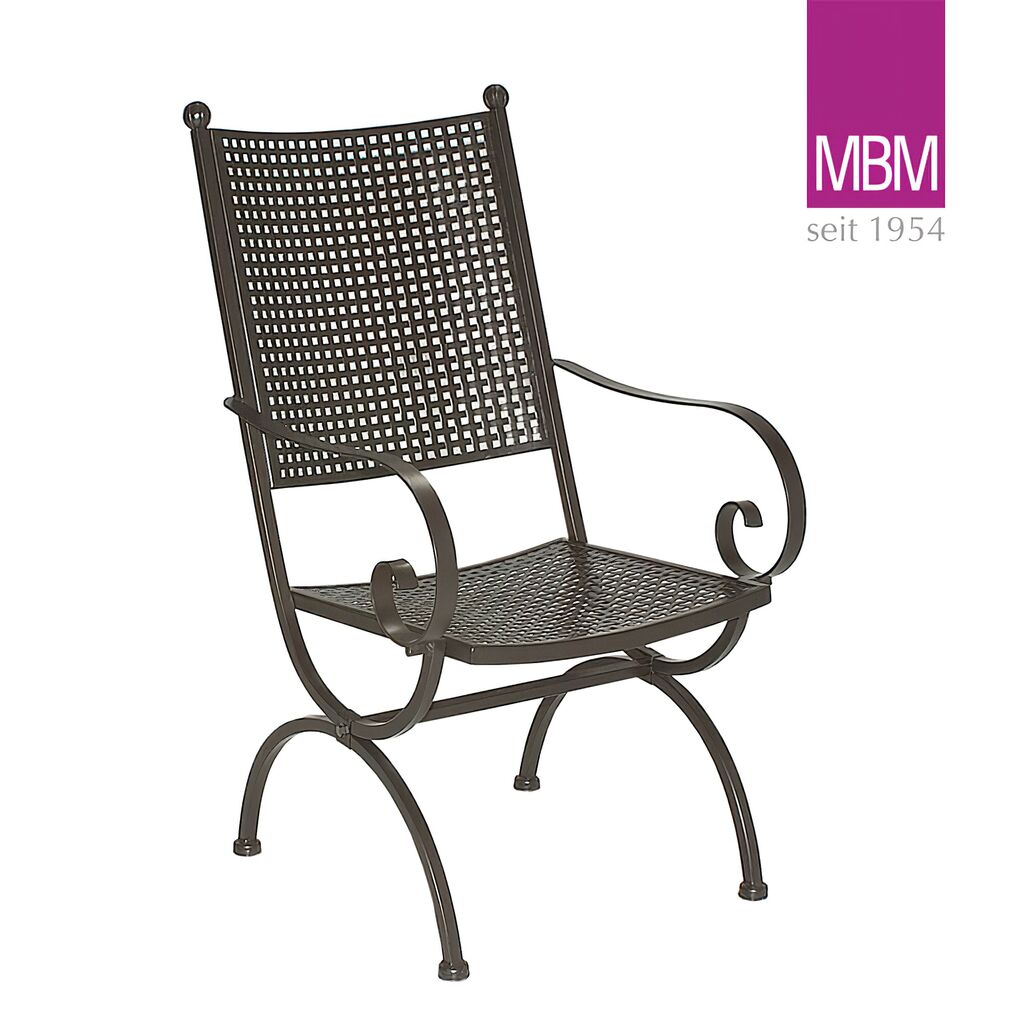  Designer-Sessel Für Garten - MBM - Metall/Eisen - Dunkel - Sessel Romeo Elegance