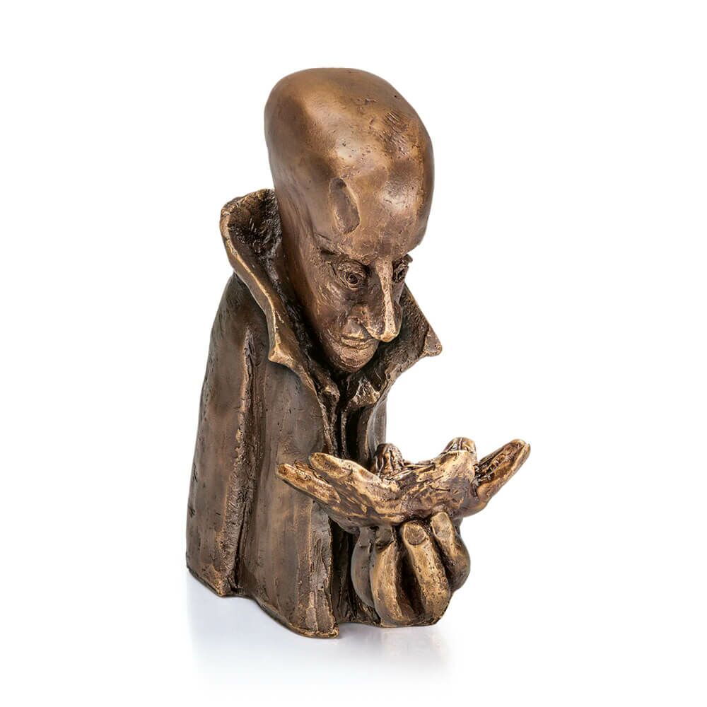  Designerfigur Mann Aus Limitiertem Bronzeguss - Sonnenwächter