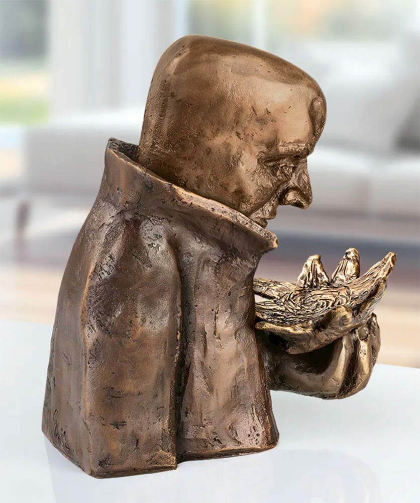  Designerfigur Mann Aus Limitiertem Bronzeguss - Sonnenwächter