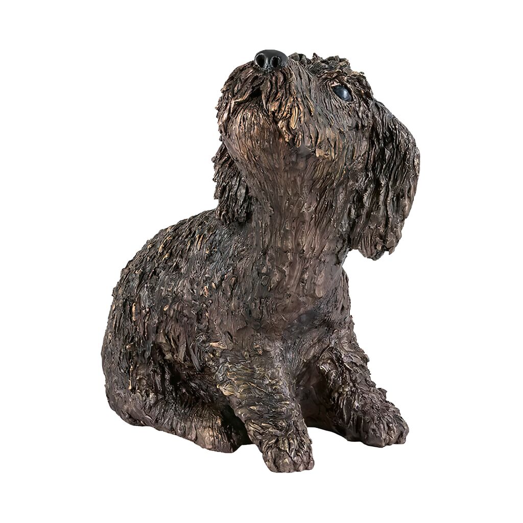  Detaillierte Hundefigur Aus Bronze In Limitierter Edition - Filou
