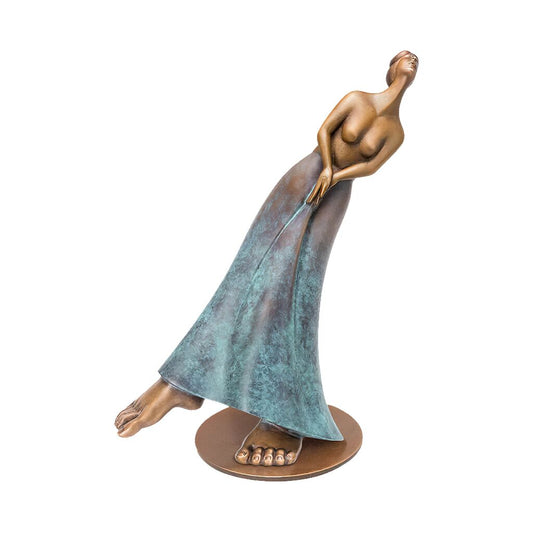  Die Zeit Schreitet Voran - Limitierte Bronze Frauenstatue - Time