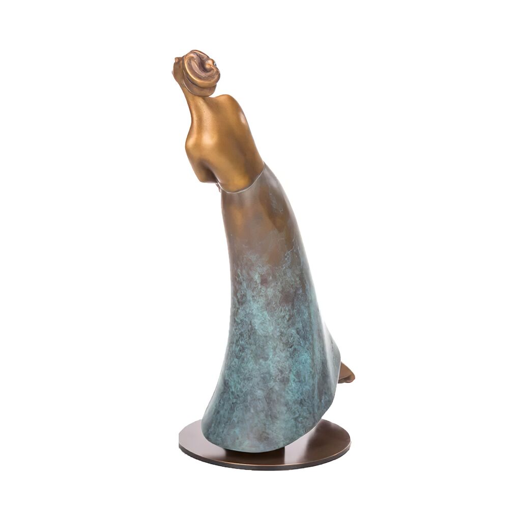  Die Zeit Schreitet Voran - Limitierte Bronze Frauenstatue - Time