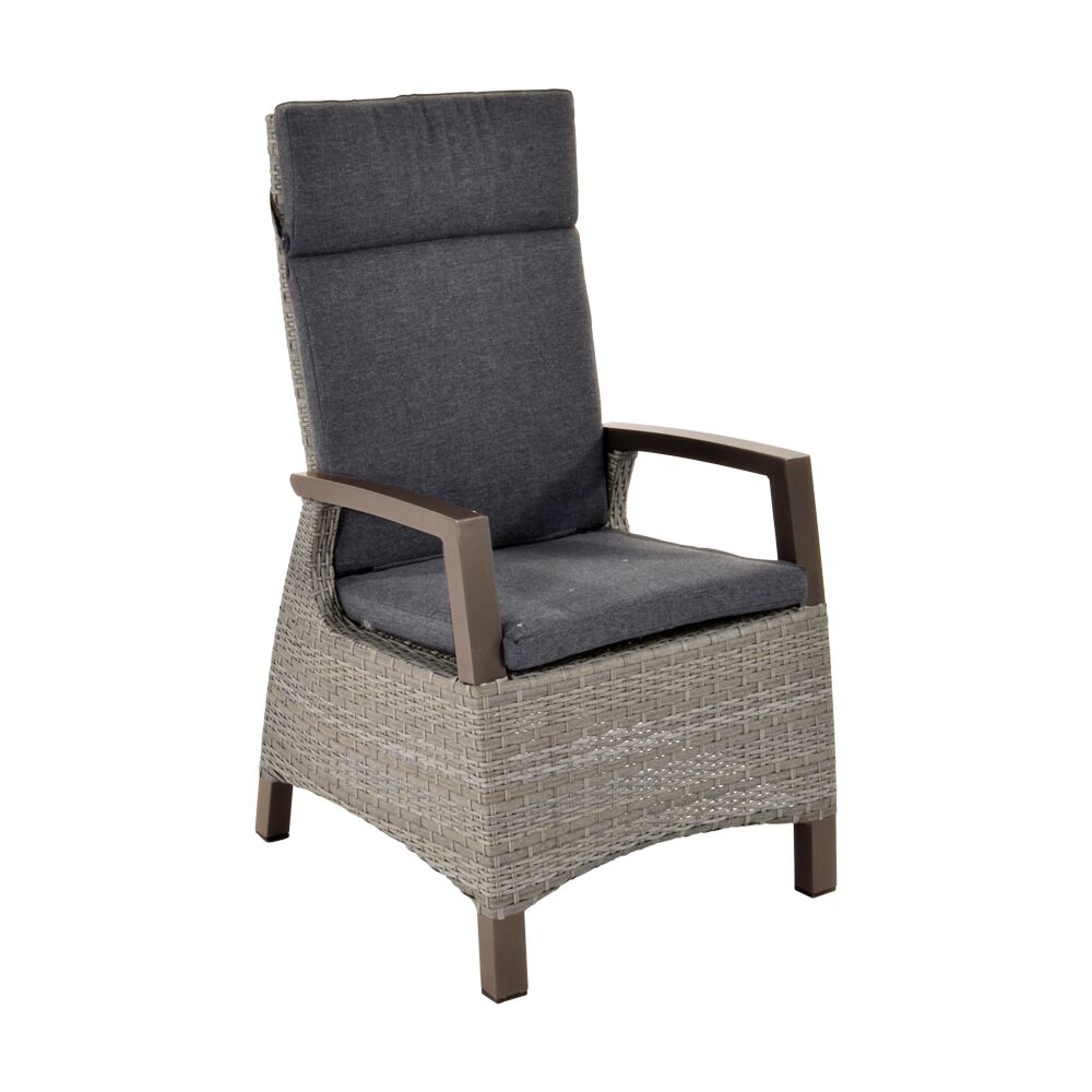  Dining-Sessel Mit Verstellbarer Rückenlehne Aus Polyrattan - Dining Thema