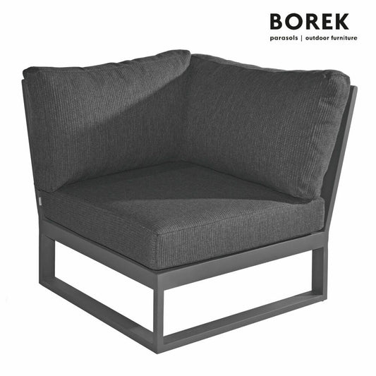  Dunkelgraues Eckmodul Aus Aluminium Von Borek Mit Kissen - Altea Eckmodul