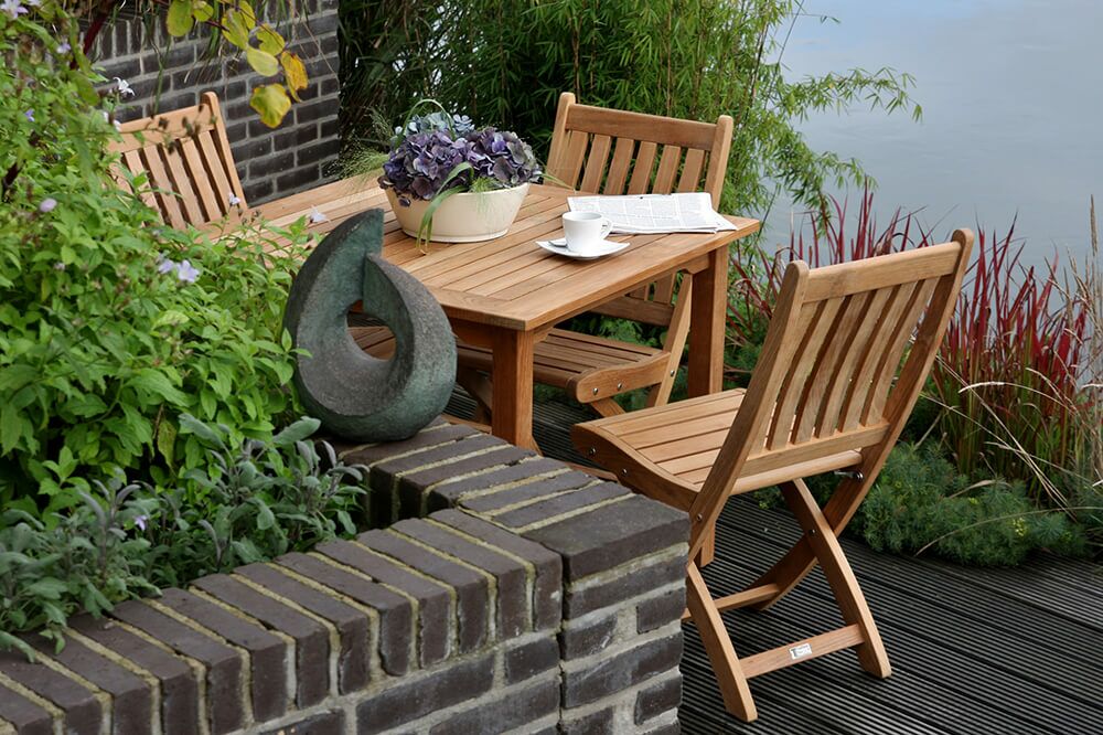  Eckiger Garten Holztisch - Modern - Teakholz - Ruby Gartentisch