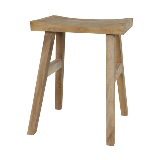  Eckiger Gartenhocker Aus Teakholz 50cm Hoch - Hocker Pondo