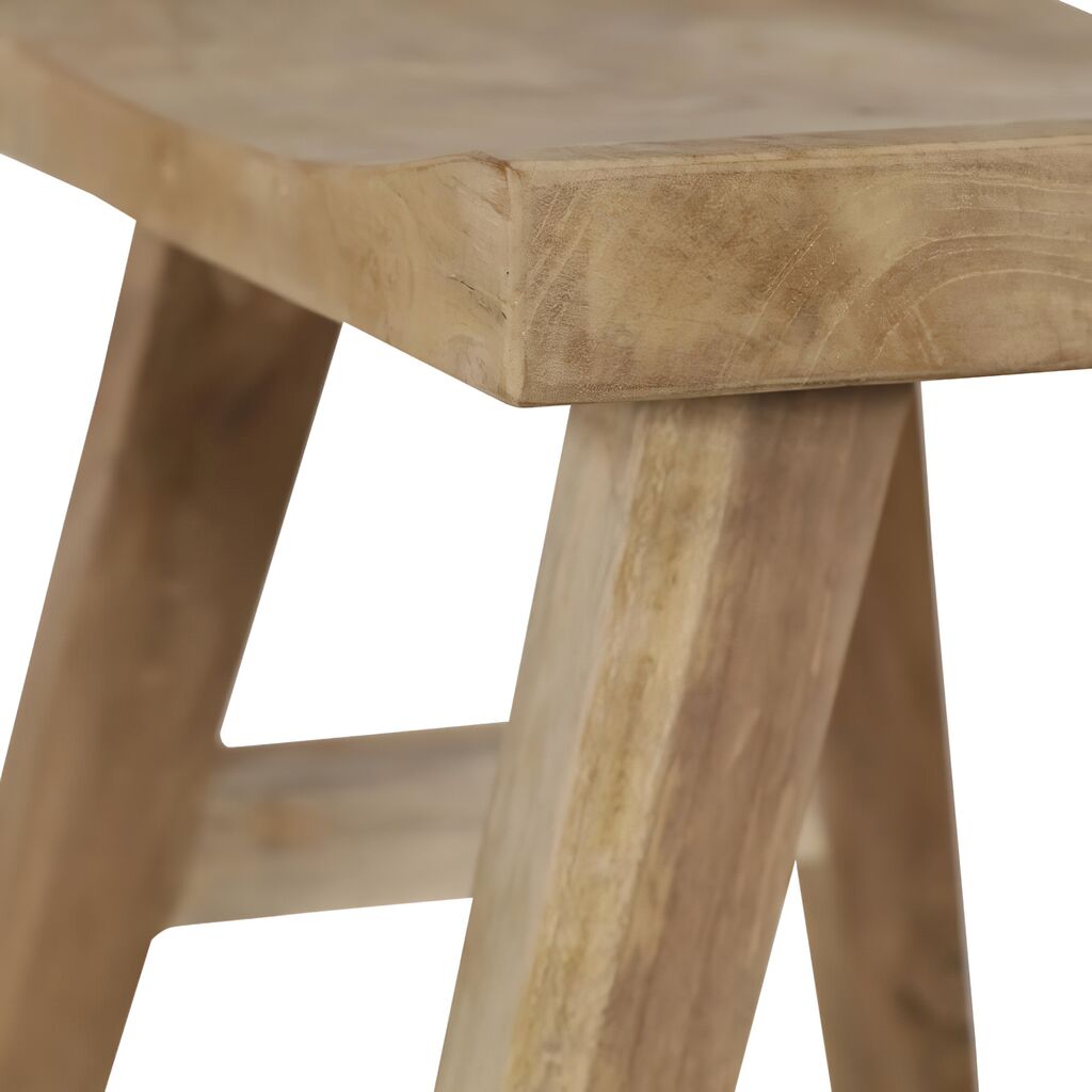  Eckiger Gartenhocker Aus Teakholz 50cm Hoch - Hocker Pondo