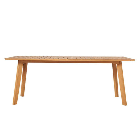 Eckiger Gartentisch Aus Teakholz & Alu - 217x90cm - Rory Gartentisch