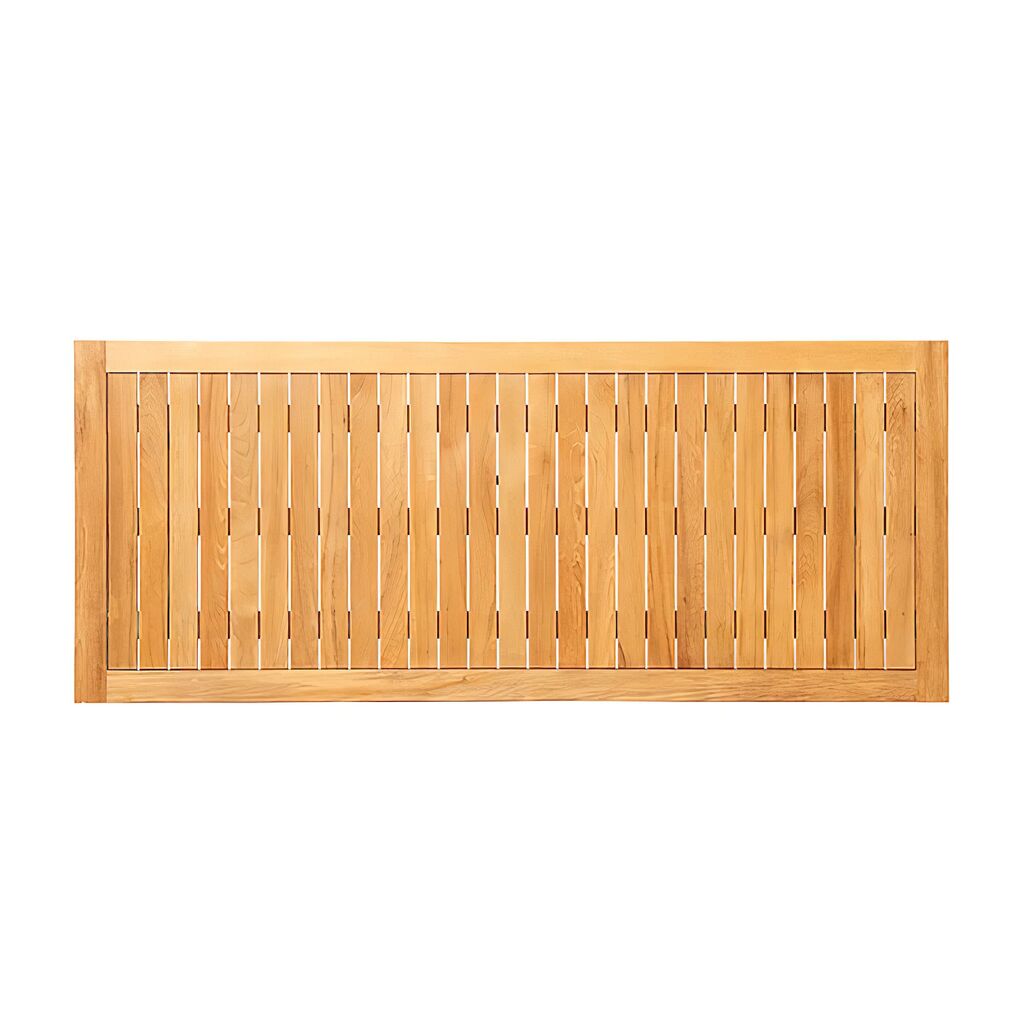  Eckiger Gartentisch Aus Teakholz & Alu - 217x90cm - Rory Gartentisch