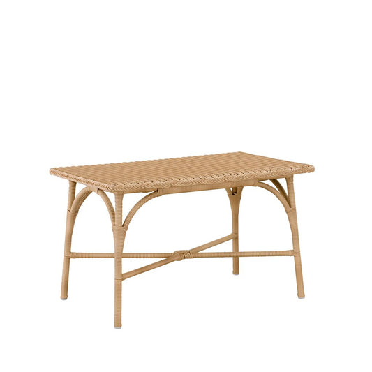  Eckiger Outdoor Kaffeetisch Für Die Gartenlounge In Rattan Optik - Kaffeetisch Talis