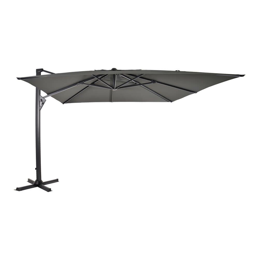  Eckiger Sonnenschirm Rotierbar - 300x400cm - Ampelschirm Igora
