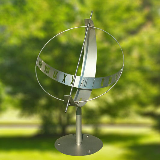  Edelstahl Globus Sonnenuhr - Sonnenuhr Globus