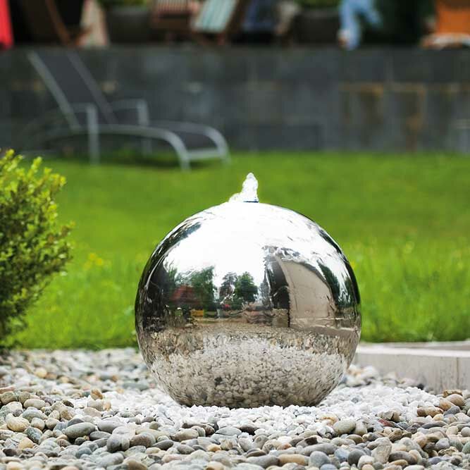  Edelstahl Kugelbrunnen Mit LED Beleuchtung - Kent