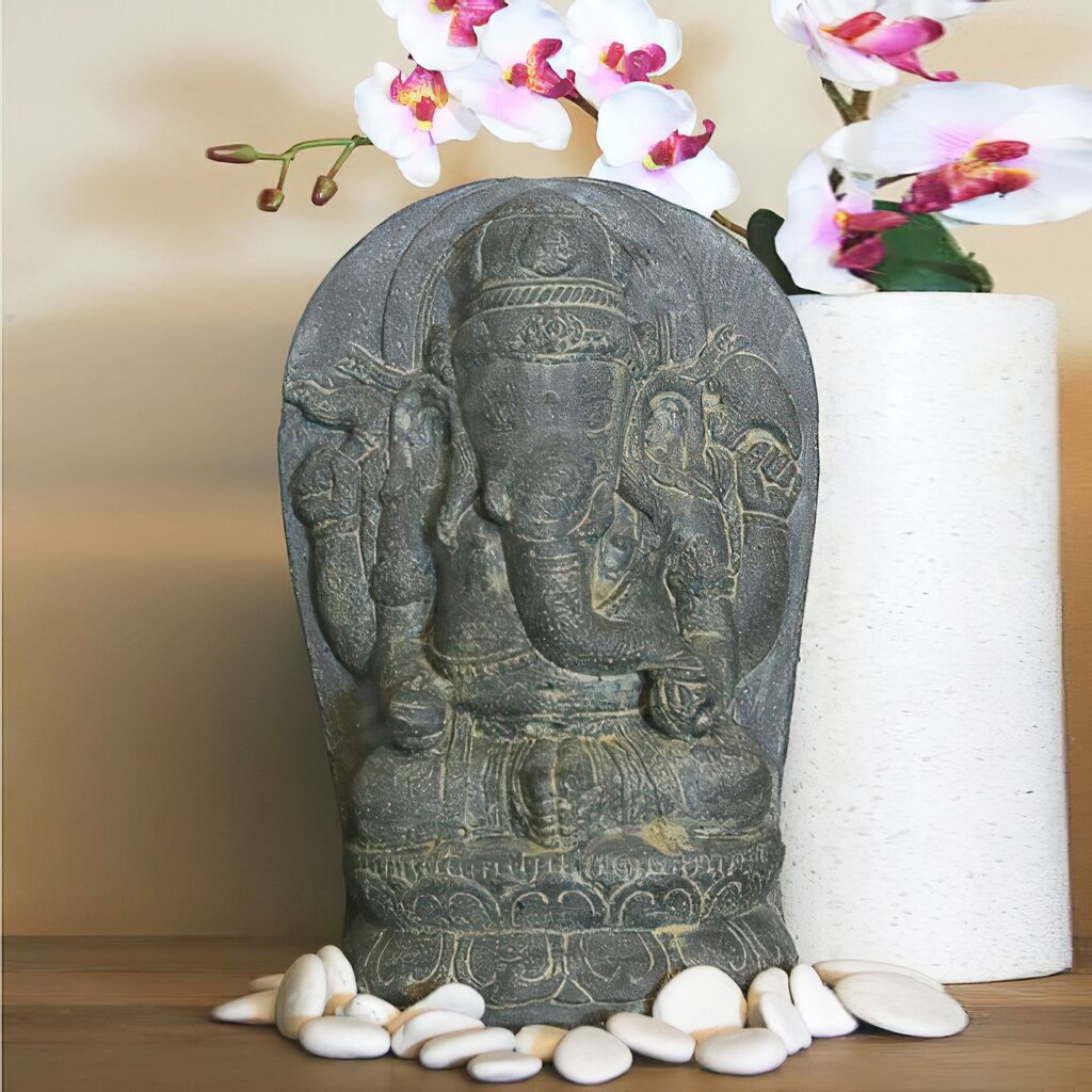  Edle Ganesha Steinfigur Für Den Garten