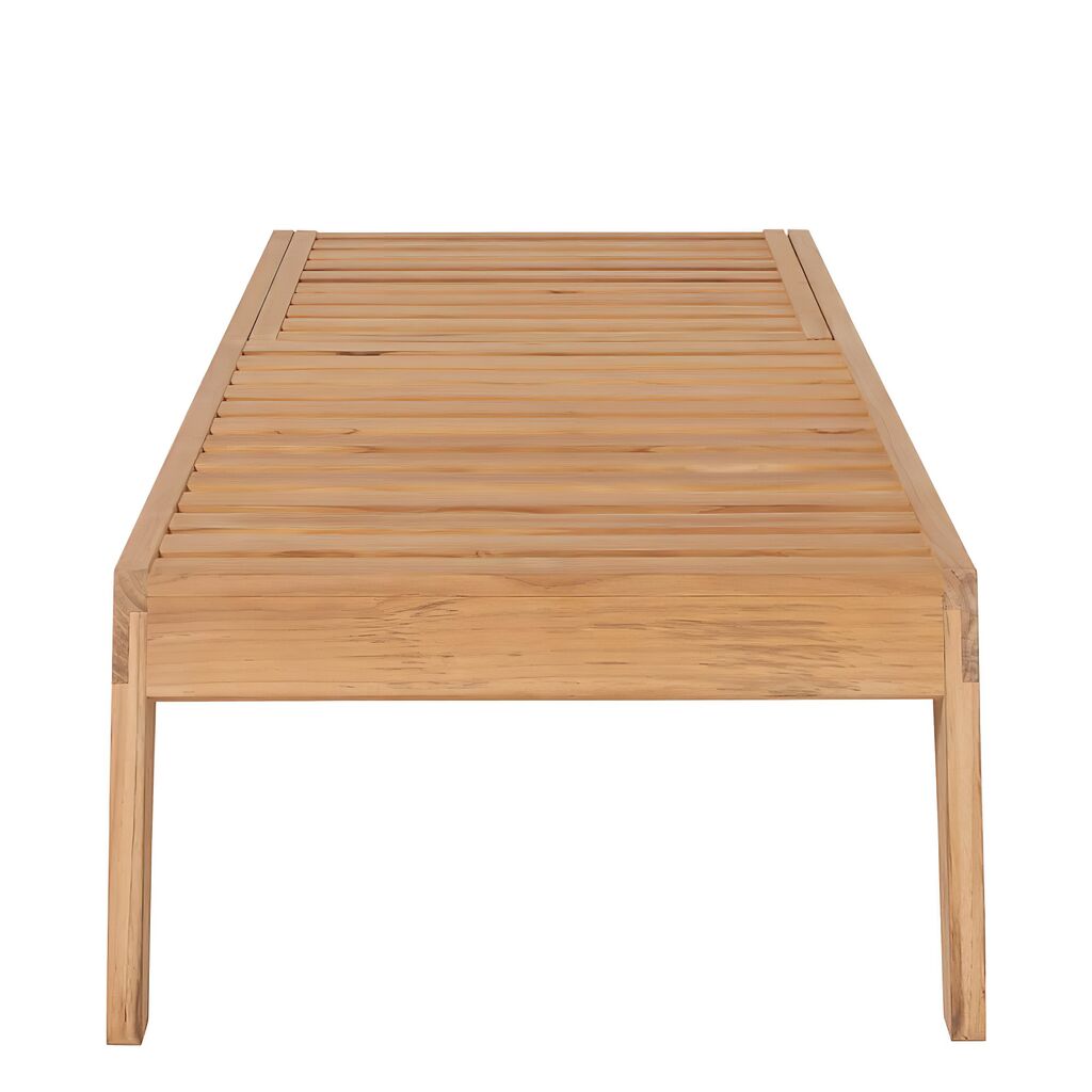  Edle Sonnenliege Aus Teakholz Mit Rädern Für Den Garten - Rory Lounger