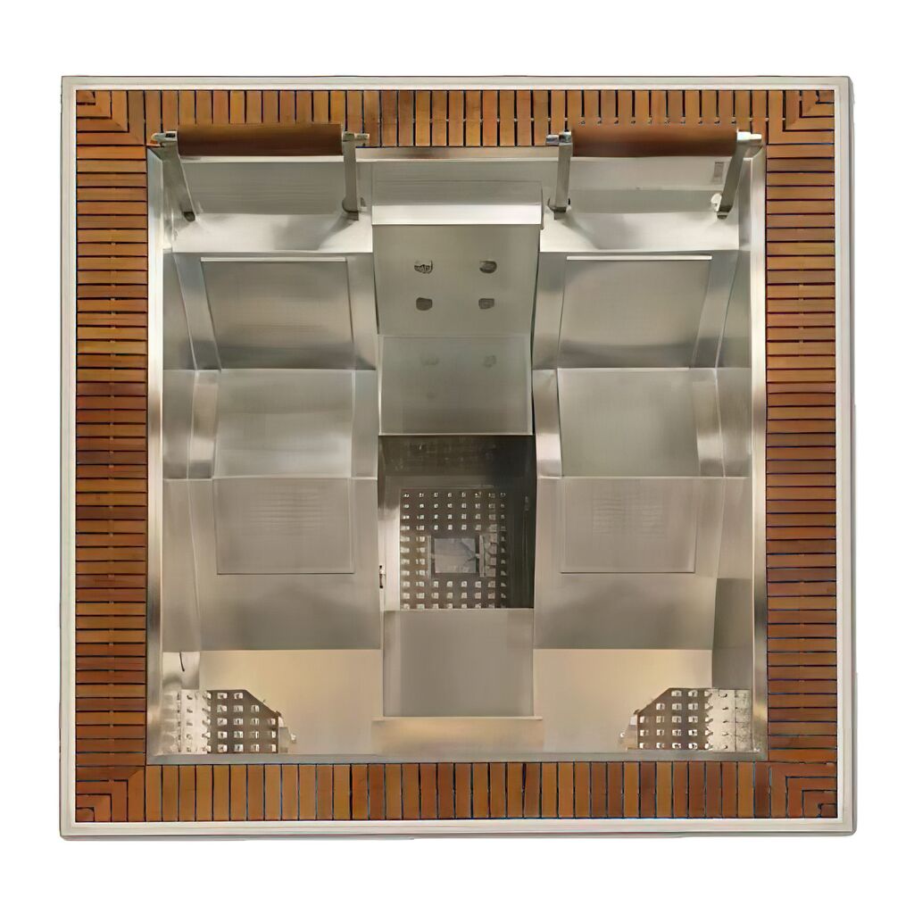  Eingelassener Luxus Jacuzzi Mit 2 Liegen & 2 Sitzen - Quadratisch - Edjo