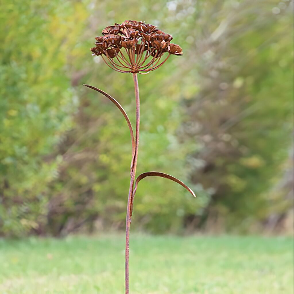  Einzigartige Gartenskulptur Eisen Blume - Flos Ferrum